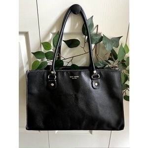 Kate Spade Black Pebble Tote Bag